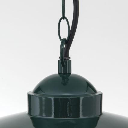 Zewnętrzna lampa wisząca EDWARD 1xE27/60W/230V IP44 zielona