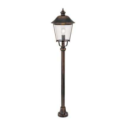 Lampa zewnętrzna KENZO 1xE27/100W/230V IP44 brąz/patyna