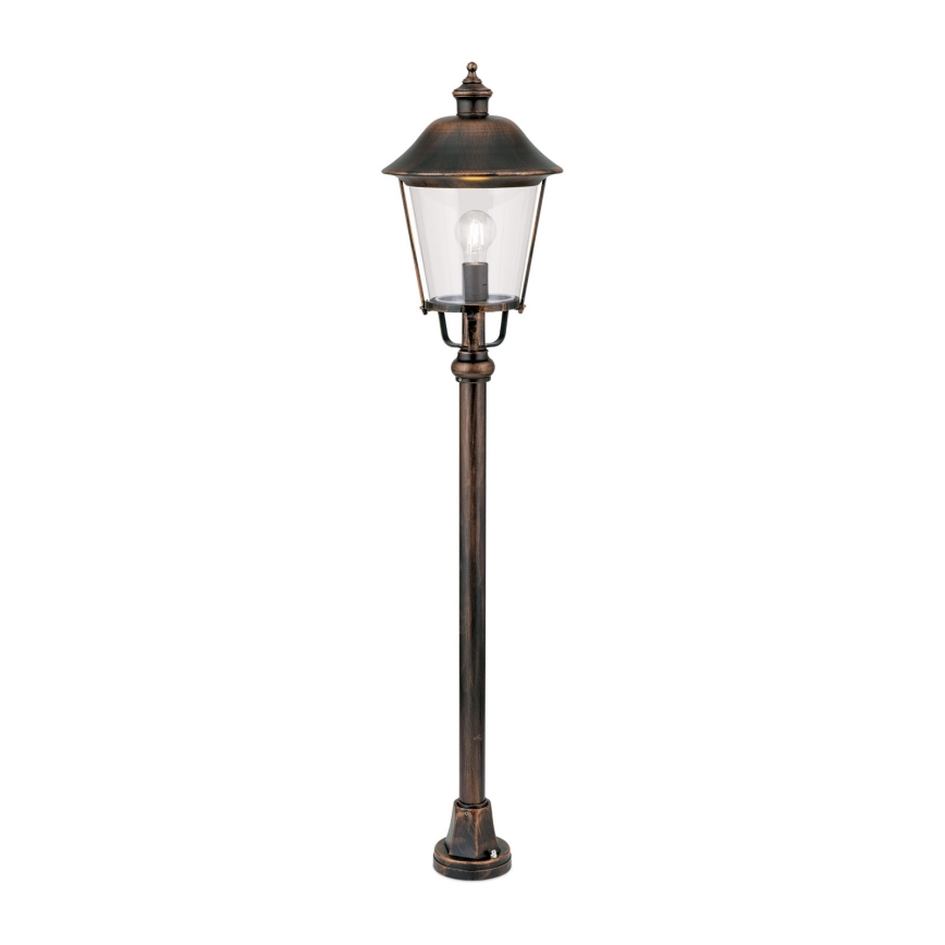 Lampa zewnętrzna KENZO 1xE27/100W/230V IP44 brąz/patyna