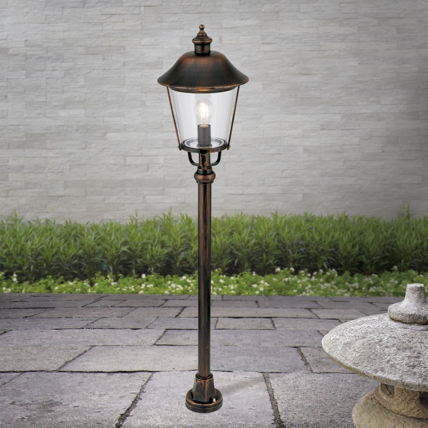Lampa zewnętrzna KENZO 1xE27/100W/230V IP44 brąz/patyna