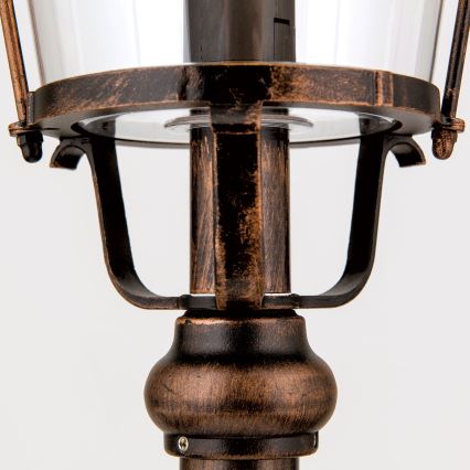 Lampa zewnętrzna KENZO 1xE27/100W/230V IP44 brąz/patyna