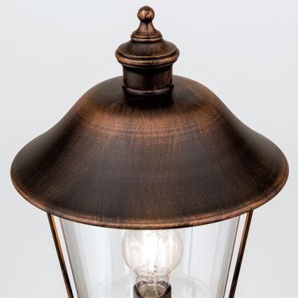 Lampa zewnętrzna KENZO 1xE27/100W/230V IP44 brąz/patyna