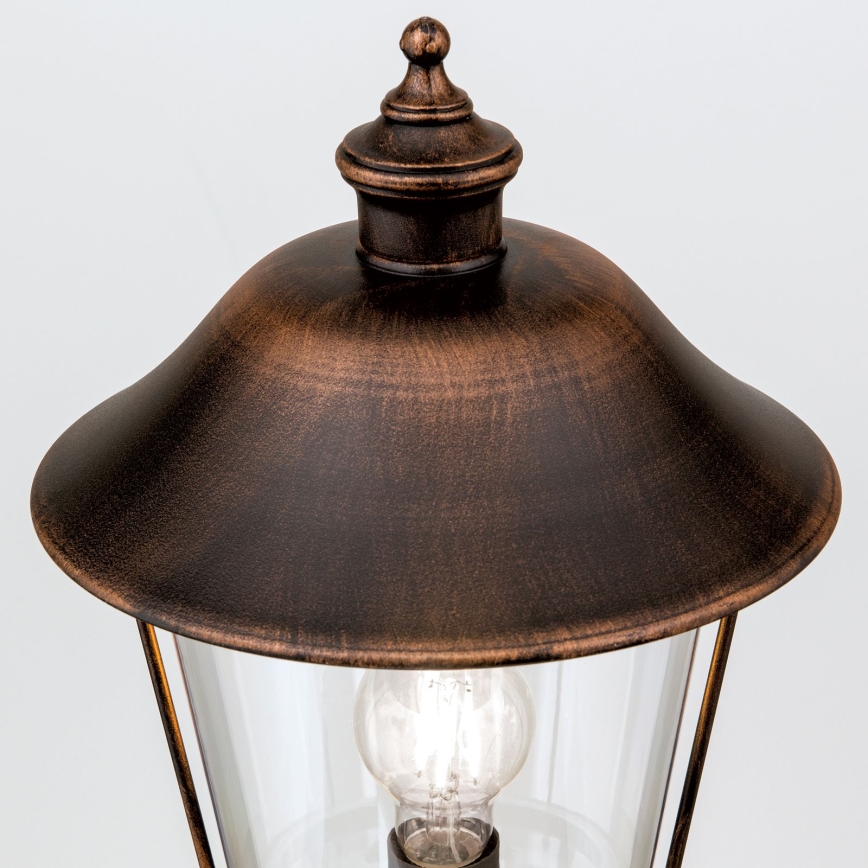 Lampa zewnętrzna KENZO 1xE27/100W/230V IP44 brąz/patyna