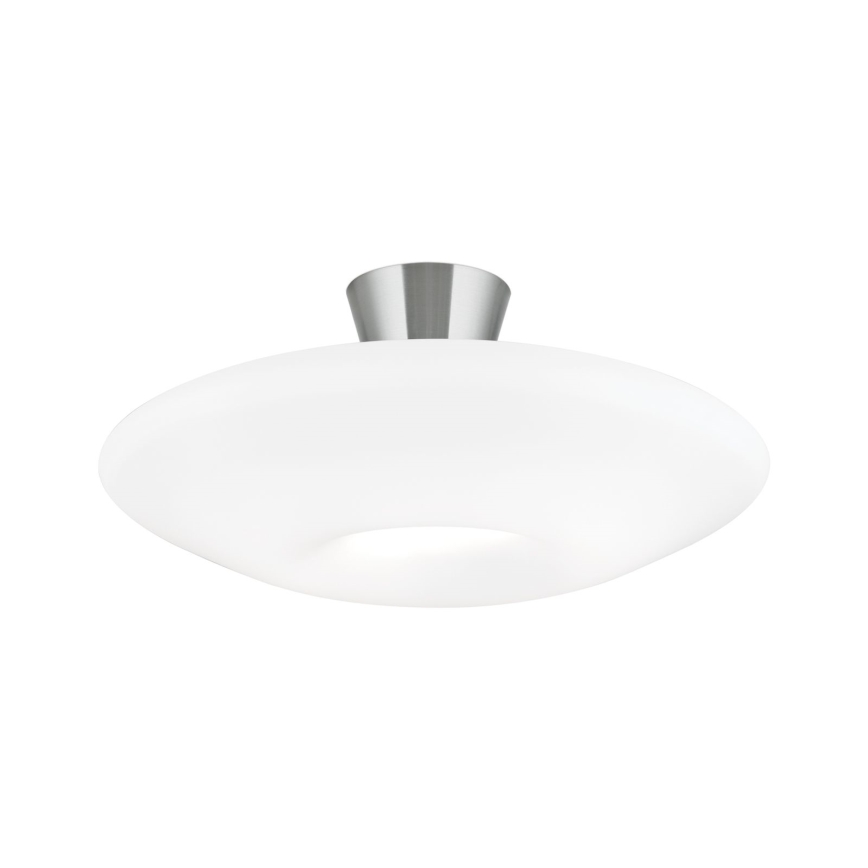 Plafon BLANC 2xE27/60W/230V śr. 49 cm matowy chrom