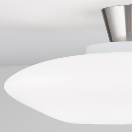 Plafon BLANC 2xE27/60W/230V śr. 49 cm matowy chrom