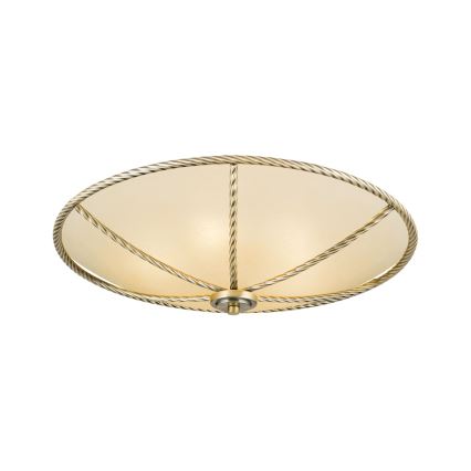 Plafon MAURO 5xE27/60W/230V śr. 56 cm brąz