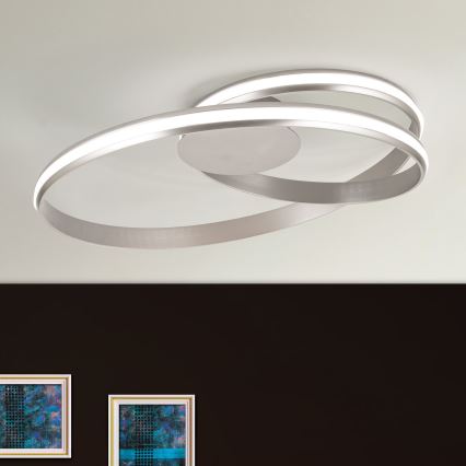 LED Plafon ściemnialny CIRCUS LED/30W/230V srebrny