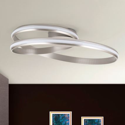LED Plafon ściemnialny CIRCUS LED/30W/230V srebrny