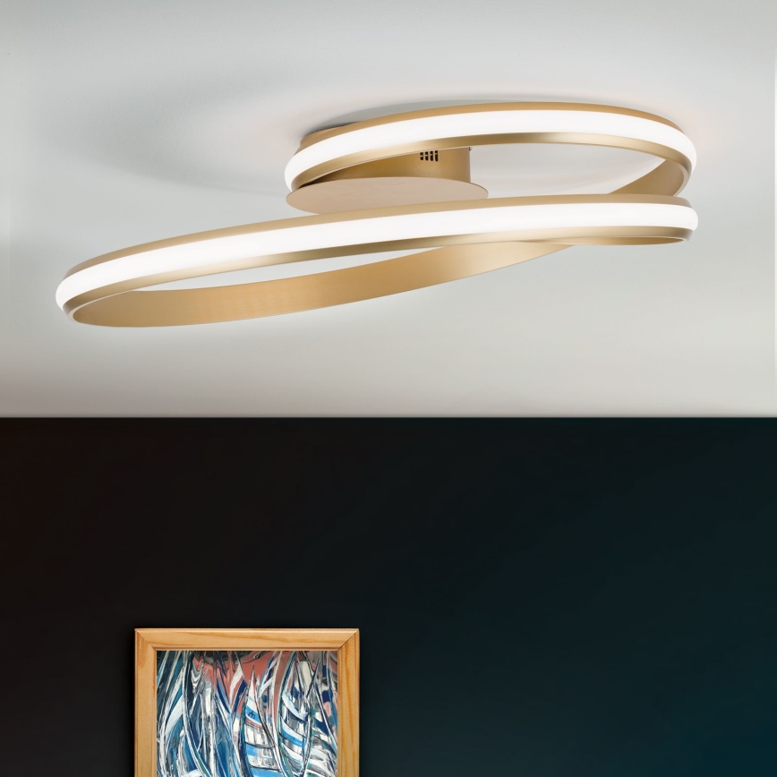 LED Plafon ściemnialny CIRCUS LED/30W/230V złoty