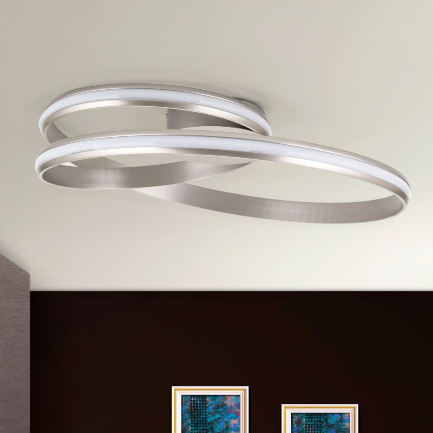 LED Regulowane oświetlenie sufitowe CIRCUS LED/30W/230V srebrne