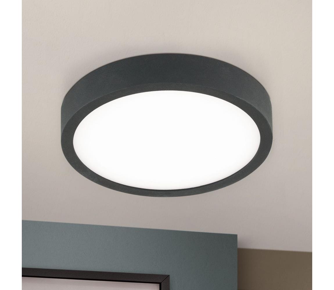 Orion DL 7-657/14 - LED Plafon BULLY LED/12W/230V śr. 14 cm czarny