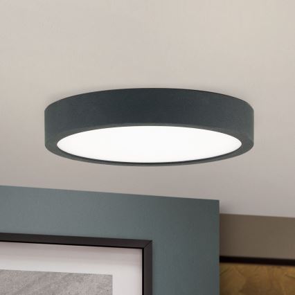 LED Plafon BULLY LED/12W/230V śr. 14 cm czarny