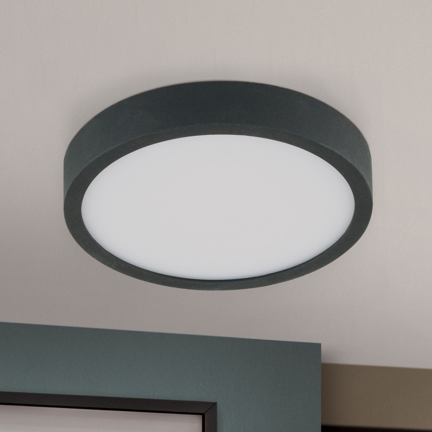LED Plafon BULLY LED/12W/230V śr. 14 cm czarny
