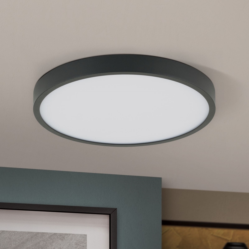 LED Plafon BULLY LED/24W/230V śr. 24 cm czarny