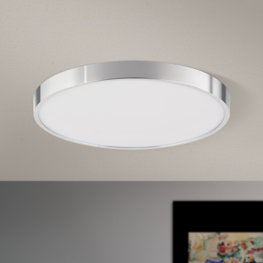 LED Plafon BULLY LED/28W/230V śr. 28 cm chrom błyszczący