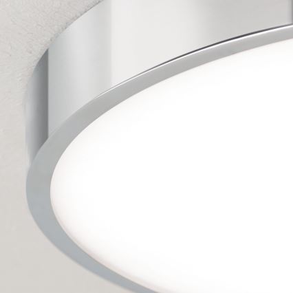 LED Plafon BULLY LED/28W/230V śr. 28 cm chrom błyszczący