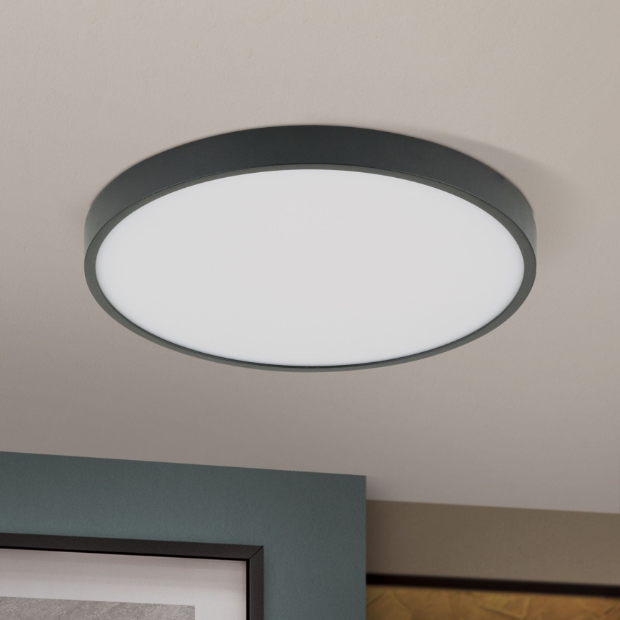 LED Plafon BULLY LED/28W/230V śr. 28 cm czarny