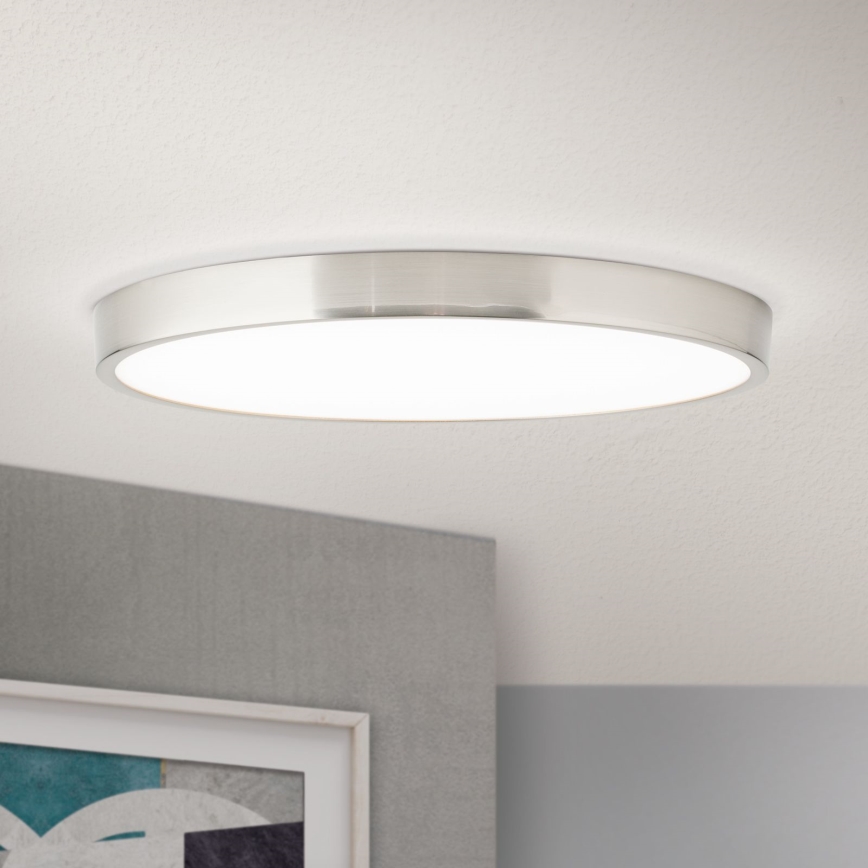 LED Plafon BULLY LED/28W/230V śr. 28 cm matowy chrom