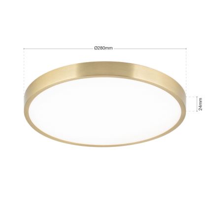 LED Plafon BULLY LED/28W/230V śr. 28 cm zl.