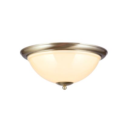 Plafon AUSTRIAN OLD LAMP 3xE27/60W/230V śr. 50 cm brąz/beżowy