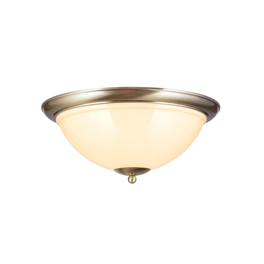 Plafon AUSTRIAN OLD LAMP 3xE27/60W/230V śr. 50 cm brąz/beżowy