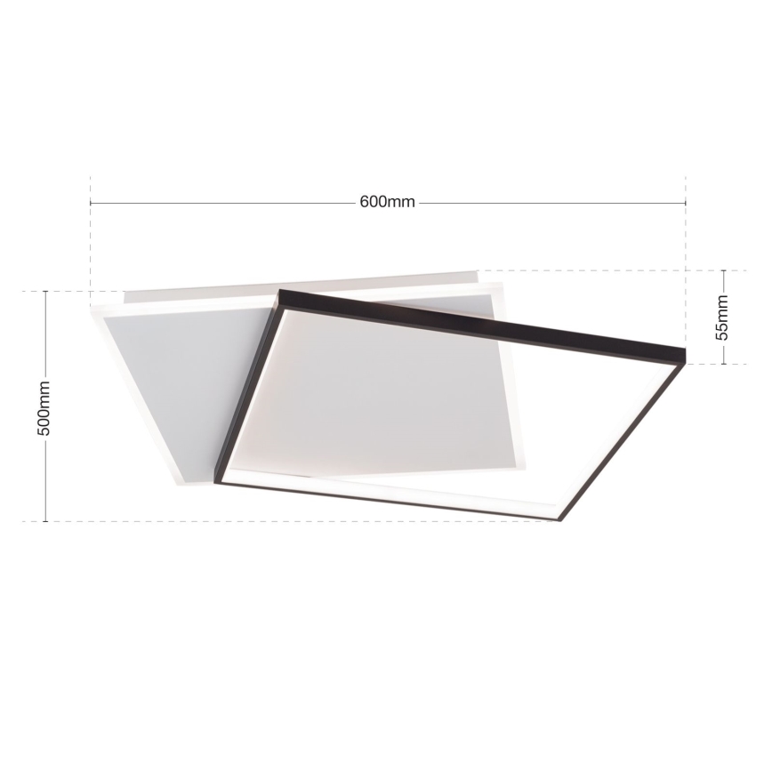 LED Regulowane oświetlenie sufitowe EMANUEL LED/50W/230V biały/czarny