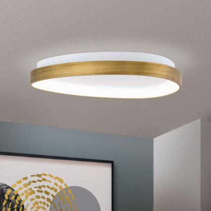 LED Plafon CHARLIE LED/35W/230V śr. 45 cm złoty