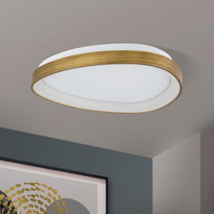 LED Plafon CHARLIE LED/35W/230V śr. 45 cm złoty