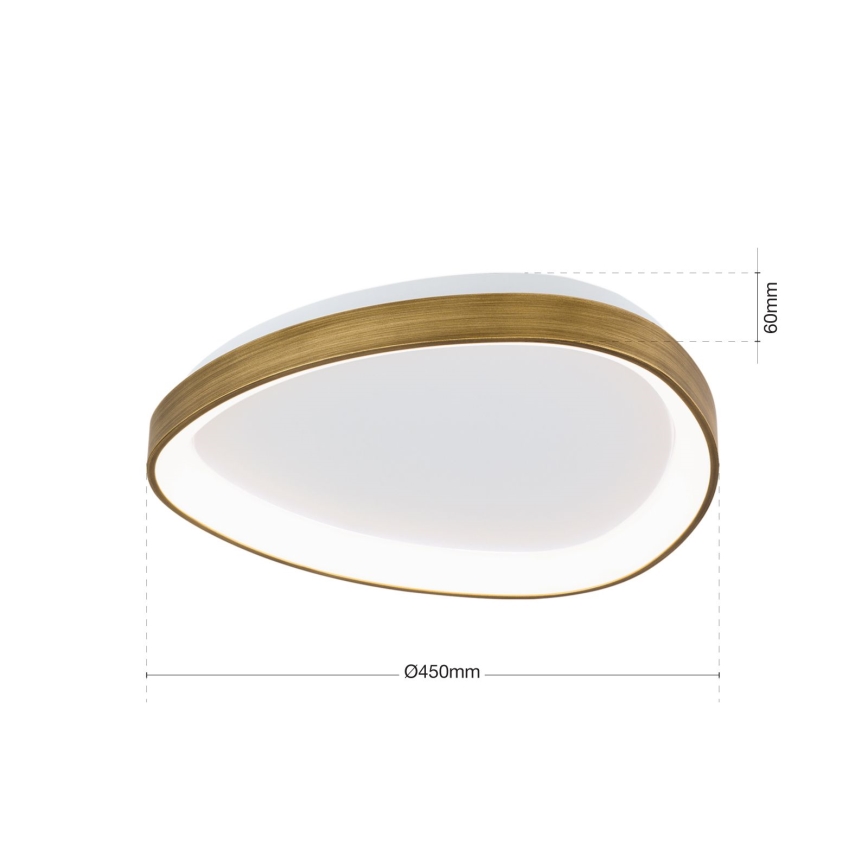 LED Plafon CHARLIE LED/35W/230V śr. 45 cm złoty