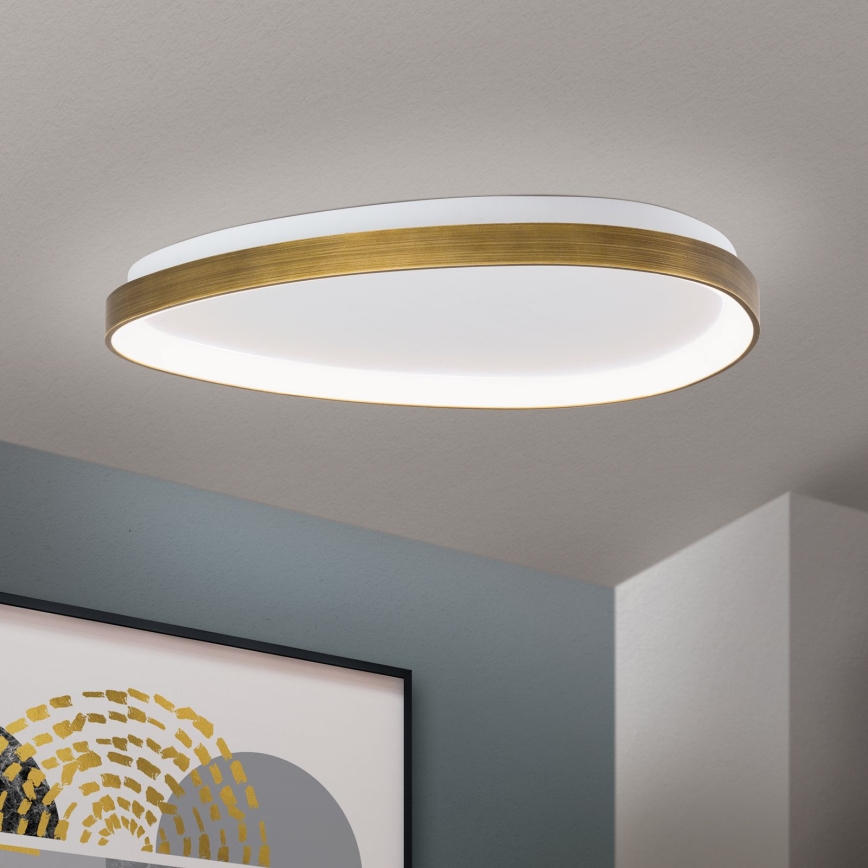 LED Plafon CHARLIE LED/48W/230V śr. 65 cm złoty