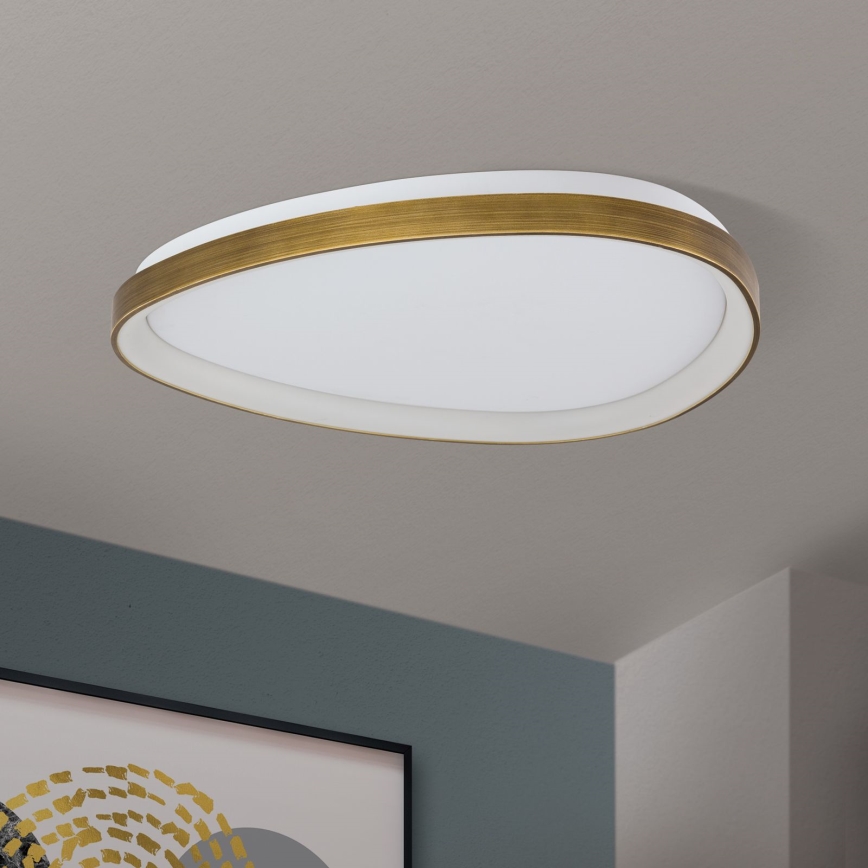 LED Plafon CHARLIE LED/48W/230V śr. 65 cm złoty