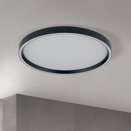 LED Plafon ściemnialny MASCA LED/36W/230V 2700/3350/4000K śr. 40 cm czarny