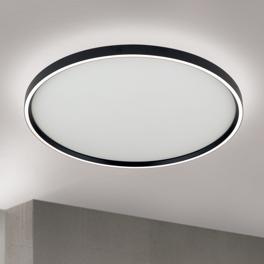 LED Plafon ściemnialny MASCA LED/47W/230V 2700/3350/4000K śr. 60 cm czarny