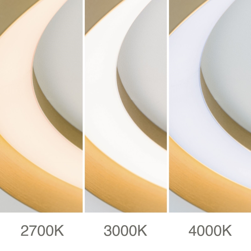 LED Plafon ściemnialny MANTA LED/38W/230V 2700/3000/4000K śr. 45 cm złoty