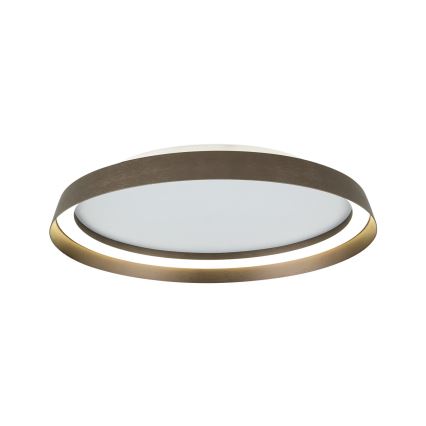 LED Plafon ściemnialny MANTA LED/38W/230V 2700/3000/4000K śr. 45 cm brązowy