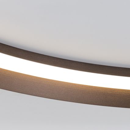 LED Plafon ściemnialny MANTA LED/38W/230V 2700/3000/4000K śr. 45 cm brązowy