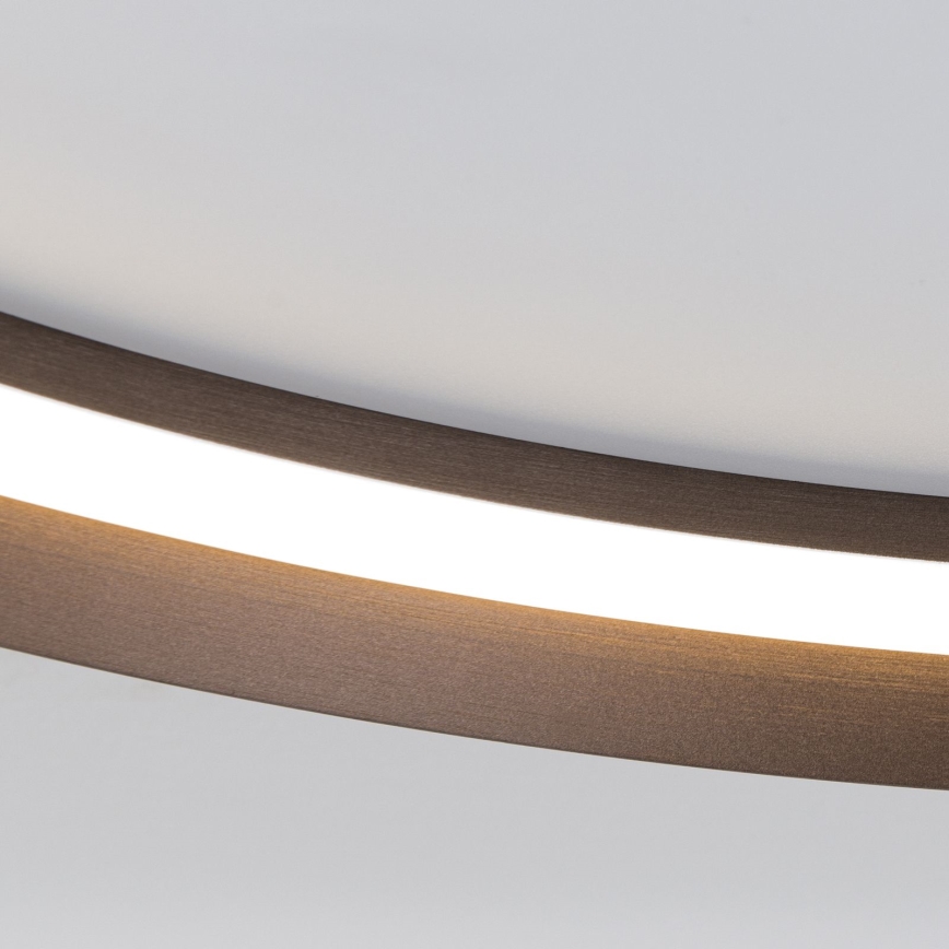 LED Plafon ściemnialny MANTA LED/38W/230V 2700/3000/4000K śr. 45 cm brązowy