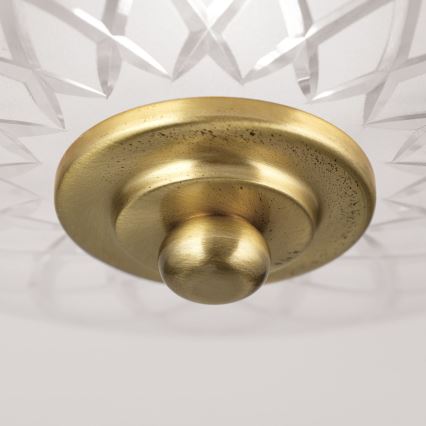 Plafon PORTO 1xE27/40W/230V śr. 26 cm złoty