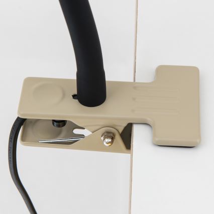 Giętna lampa biurkowa z klipsem DOTTY 1xGU10/10W/230V beżowa/czarna