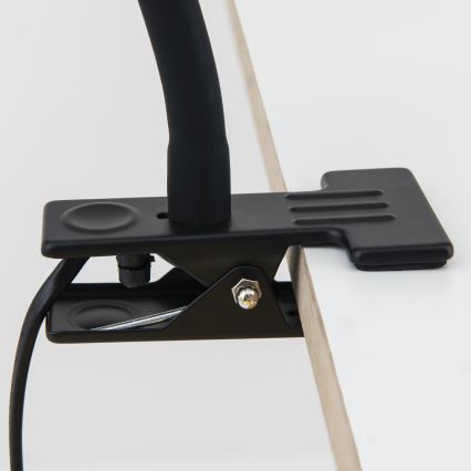 Regulowana lampa biurkowa z klipsem DOTTY 1xGU10/10W/230V mosiądz/czarny