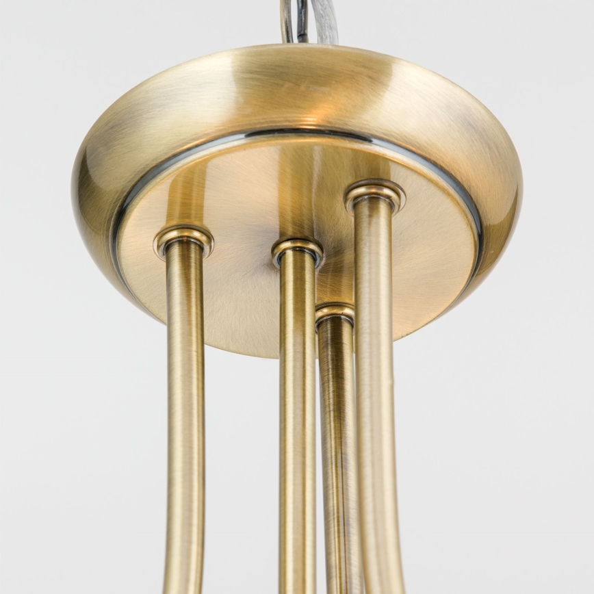 Żyrandol na łańcuchu AIDA 3xE27/60W/230V śr. 39,5 cm mosiądz