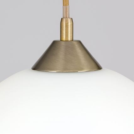 Żyrandol na lince GRADO 1xE27/60W/230V śr. 40 cm mosiądz