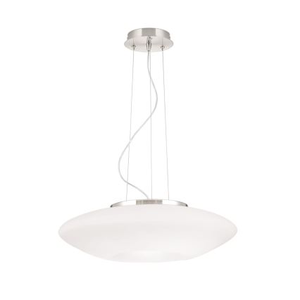 Żyrandol na lince BLANC 2xE27/60W/230V śr. 49 cm matowy chrom
