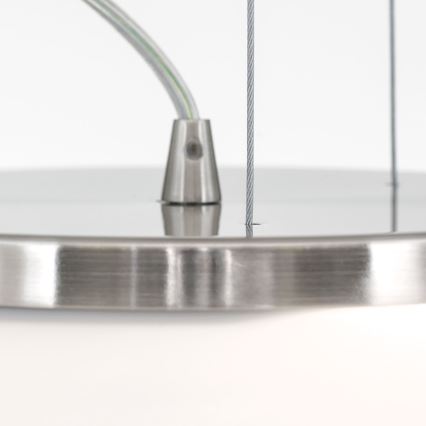 Żyrandol na lince BLANC 2xE27/60W/230V śr. 49 cm matowy chrom