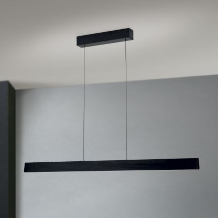LED Żyrandol ściemnialny na lince TARA LED/44W/230V 2700/3800/4500/5700K czarny