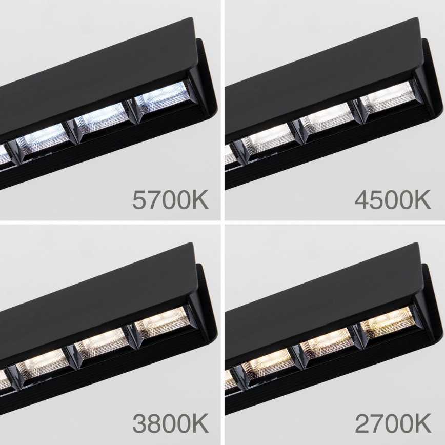 LED Żyrandol ściemnialny na lince TARA LED/44W/230V 2700/3800/4500/5700K czarny