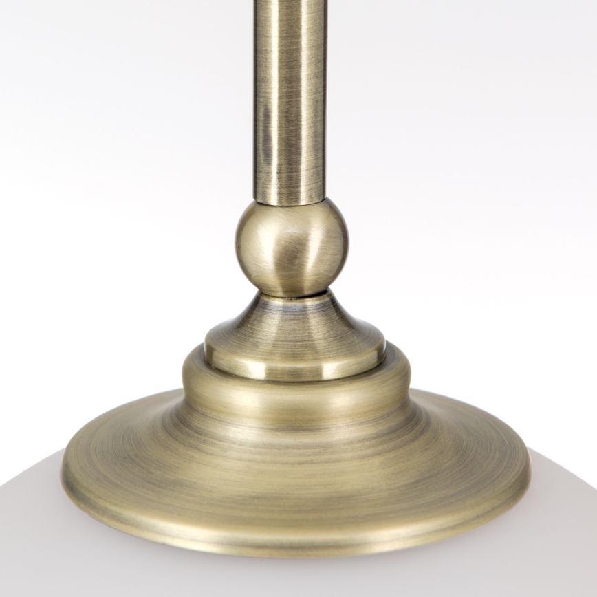 Żyrandol na lince OLD LAMP 1xE27/40W/230V biały/mosiądz