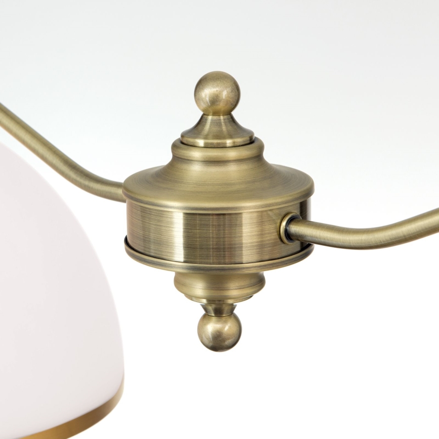 Żyrandol na łańcuchu OLD LAMP 2xE27/40W/230V biały/mosiądz