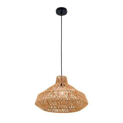 Żyrandol na lince BASKET 1xE27/40W/230V śr. 40 cm konopie