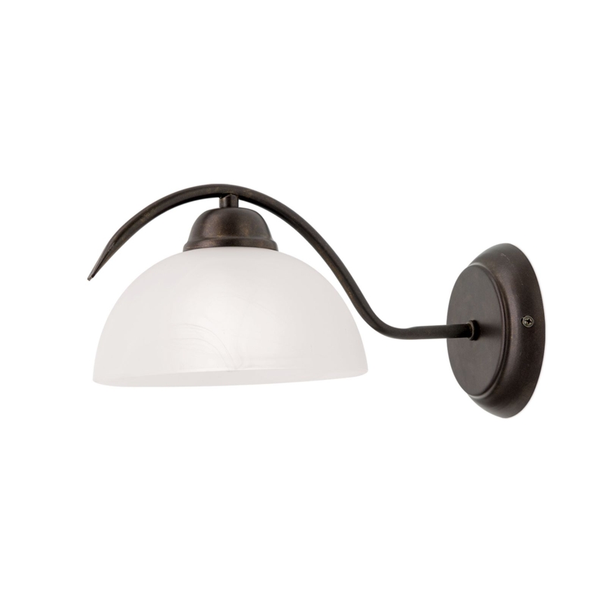Kinkiet RULA 1xE27/40W/230V biały/brązowy